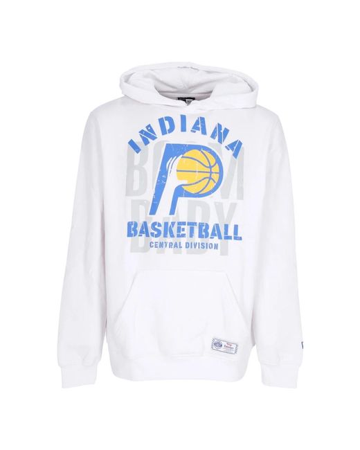 KTZ Hoodies & Sweatvesten ,Wit ,Katoen Hooded Sweatshirt Nba Ce Hoodie Indpac in het Blue voor heren