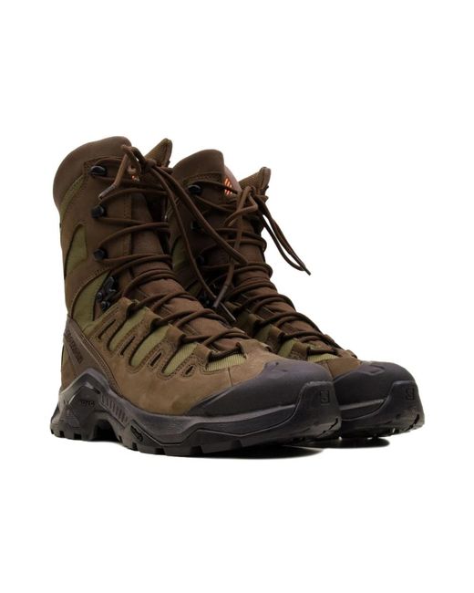 Salomon Brown Lace-Up Boots for men