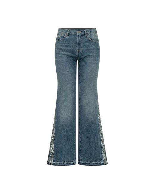 Ba&sh Vivy Flared Jeans in het Blue