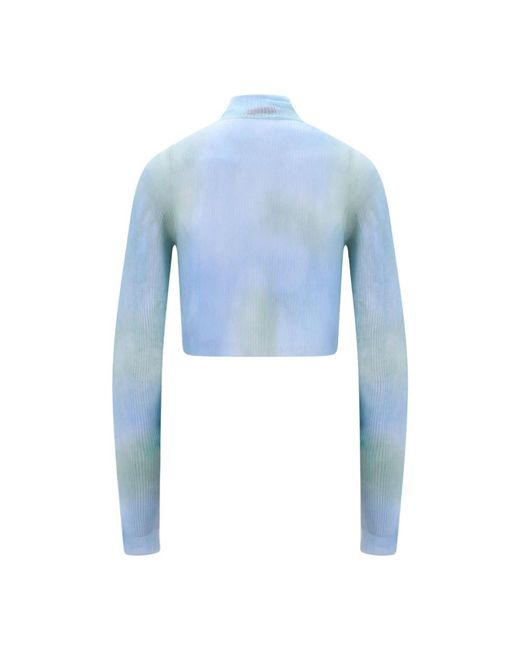 Off-White c/o Virgil Abloh Blue Long Sleeve T-Shirts