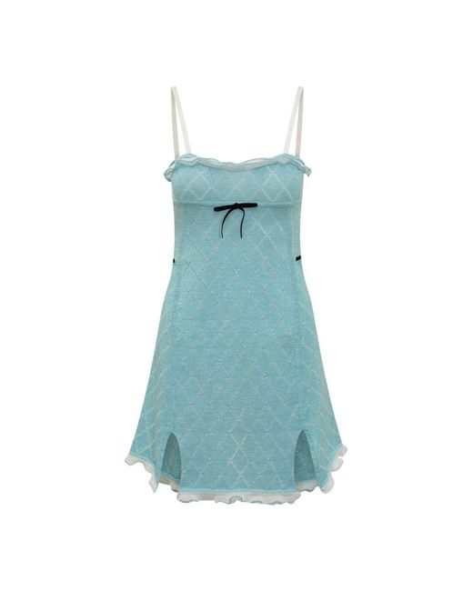 Cormio Blue Short Dresses