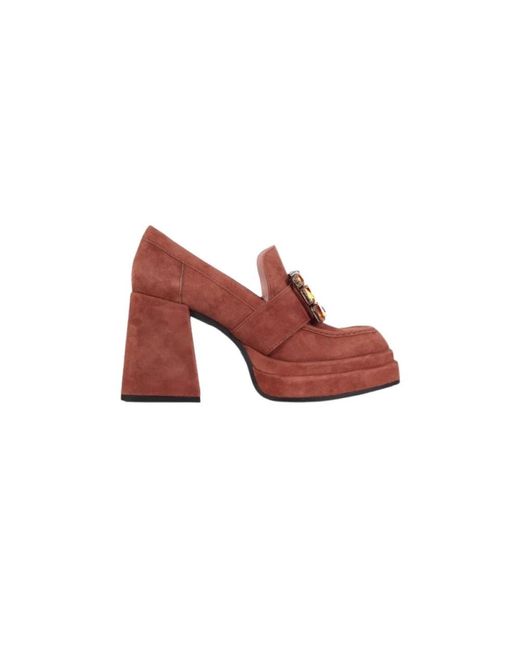 Pumps Ras en coloris Red