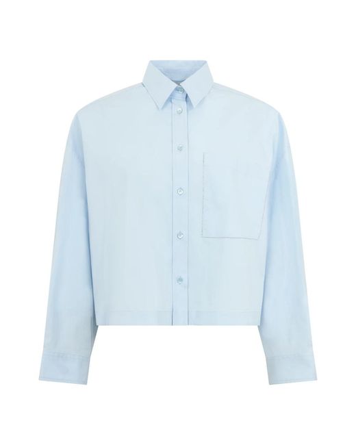 Peserico Overhemden ,Blauw ,Blouses & Shirts in het Blue