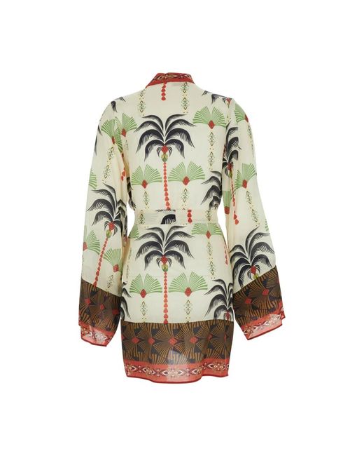 Anjuna Korte Kimono in het Multicolor