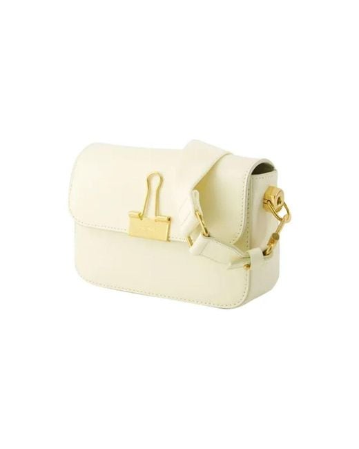 Off-White c/o Virgil Abloh Metallic Leder schultertasche