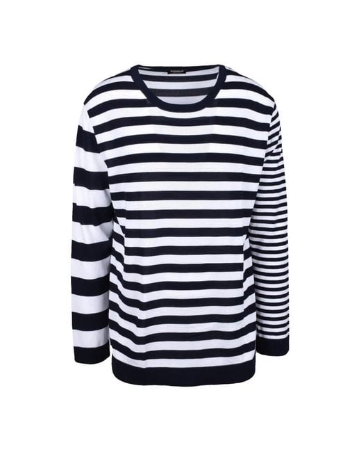 Dondup Blue Round-Neck Knitwear for men