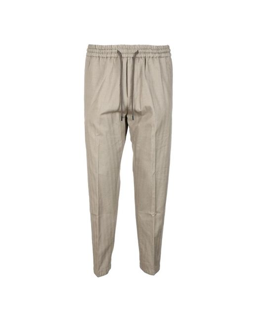 Dondup Gray Slim-Fit Trousers for men
