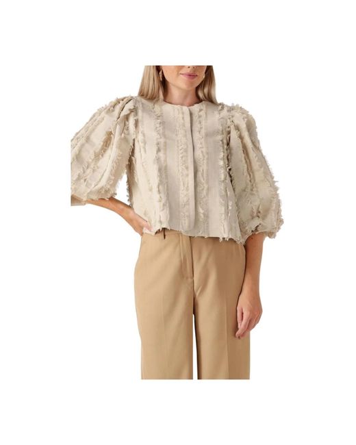 Minus Jassen Jassen Venja Short Jacket in het Natural