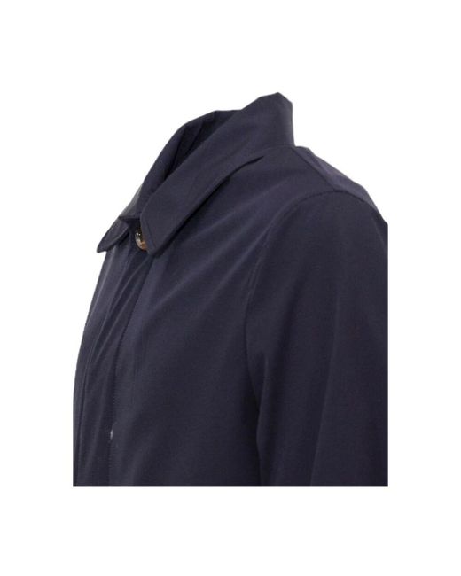 Rain Jackets di Moorer in Blue da Uomo