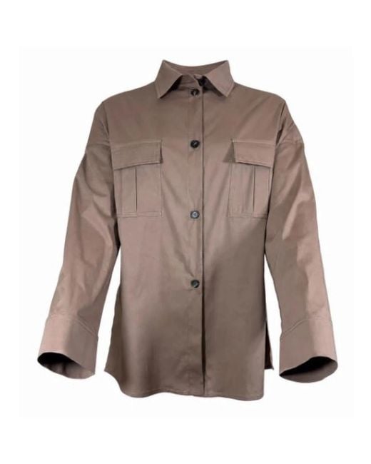 D.exterior Brown Shirts
