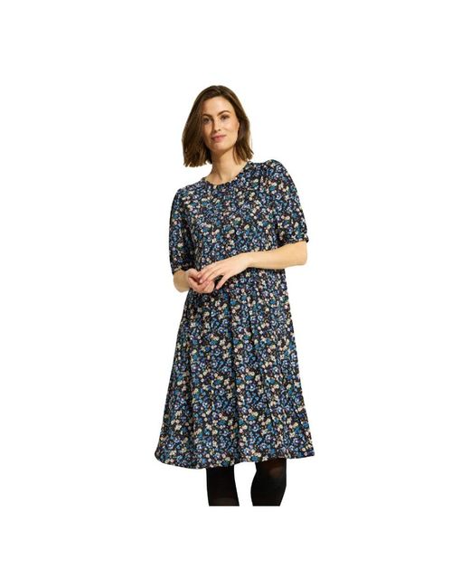 iN FRONT Blue Midi Dresses