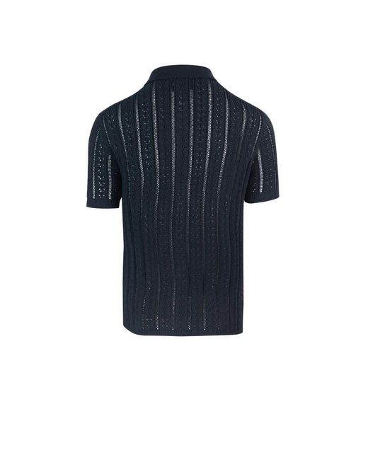 Amaranto Blue Short Sleeve Shirts for men