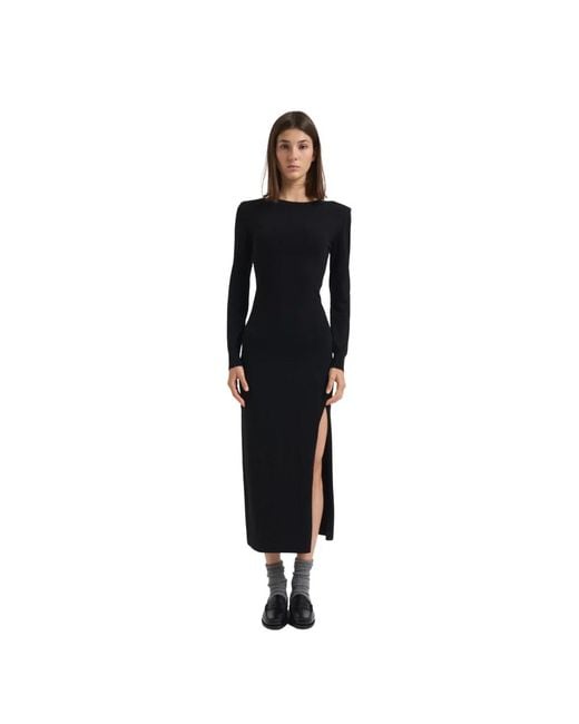 P.A.R.O.S.H. Black Midi Dresses