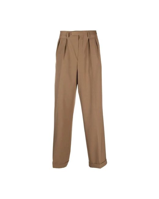 Dries Van Noten Brown Suit Trousers for men