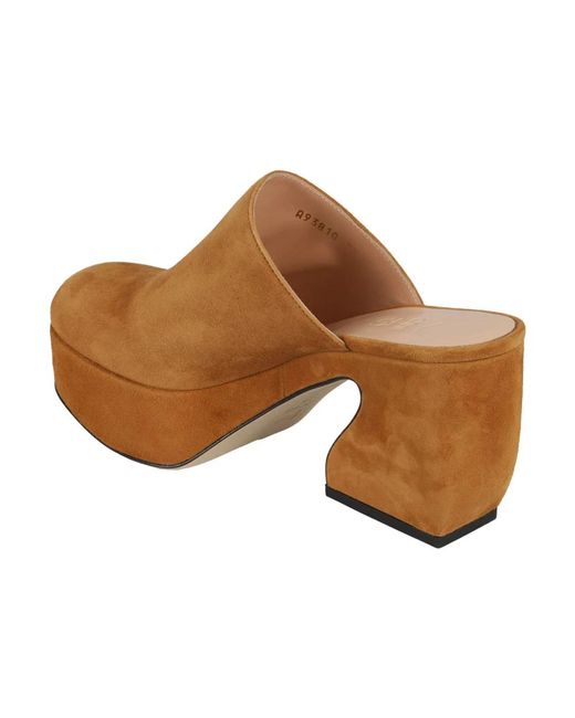 Shoes > heels > heeled mules Sergio Rossi en coloris Brown