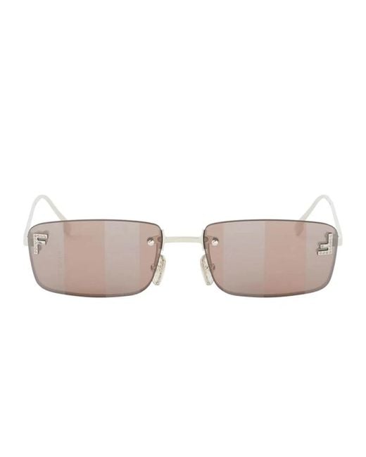 Fendi White Sunglasses