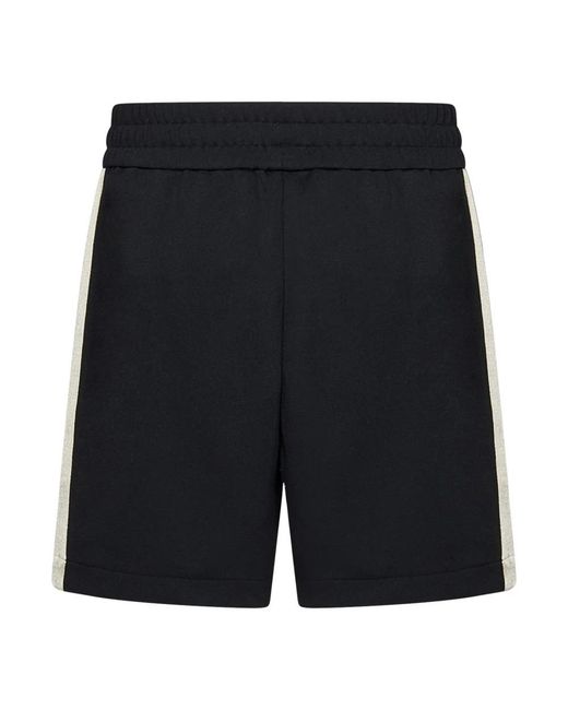 Palm Angels Black Short Shorts for men