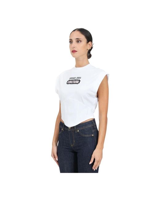 Versace Jeans Couture White T-Shirts