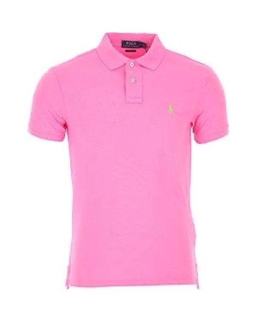 Ralph Lauren Pink Polo Shirts for men