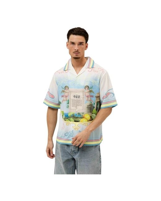 Off The Pitch Green Short Sleeve Shirts for men