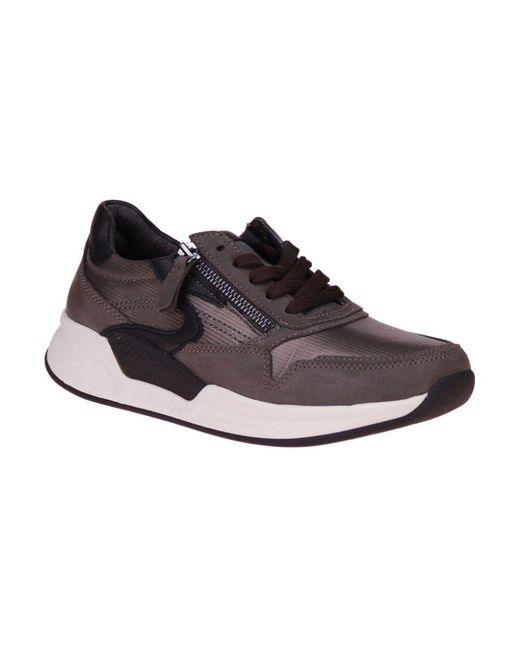 Gabor Brown Bronze Inubuck Damensneaker
