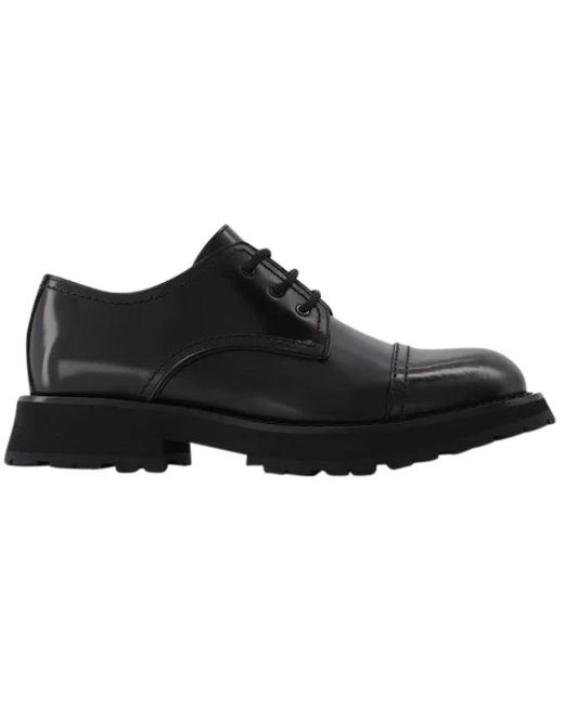 Alexander McQueen Black Laced Shoes