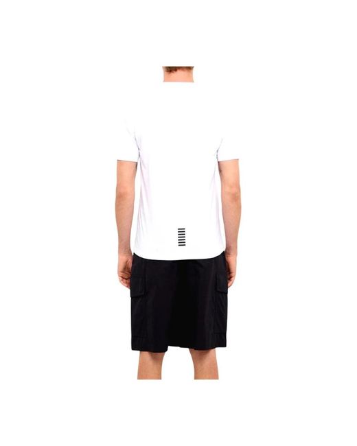 EA7 White T-Shirts for men