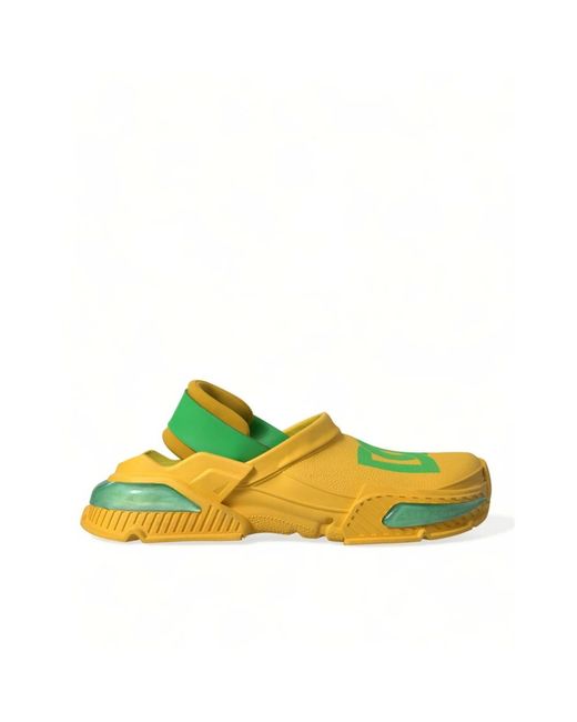 Dolce & Gabbana Schoenen ,Veelkleurig ,Clogs in het Yellow voor heren