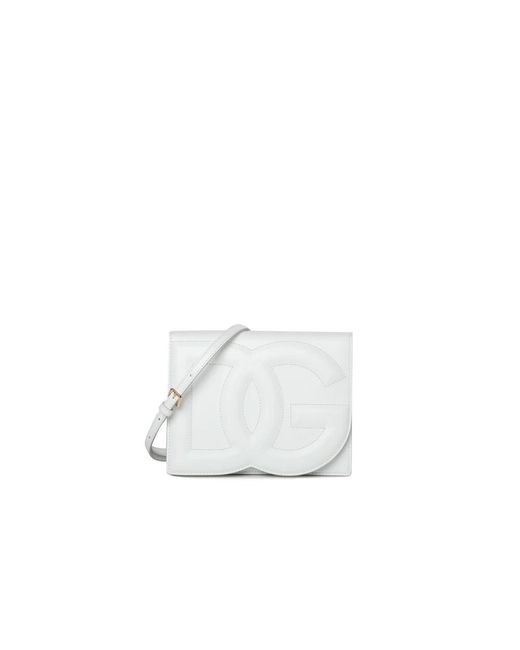 Dolce & Gabbana White Cross Body Bags