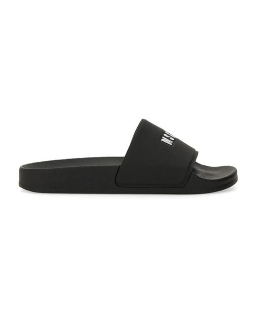 Sliders MSGM de color Black