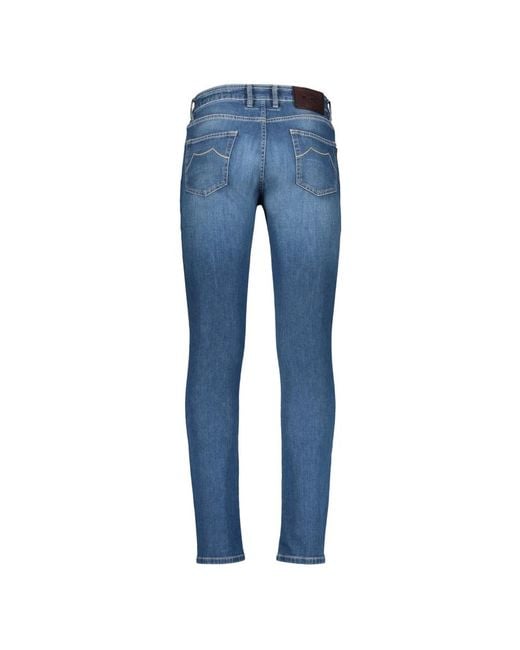 Moorer Blue Slim Fit Jeans for men