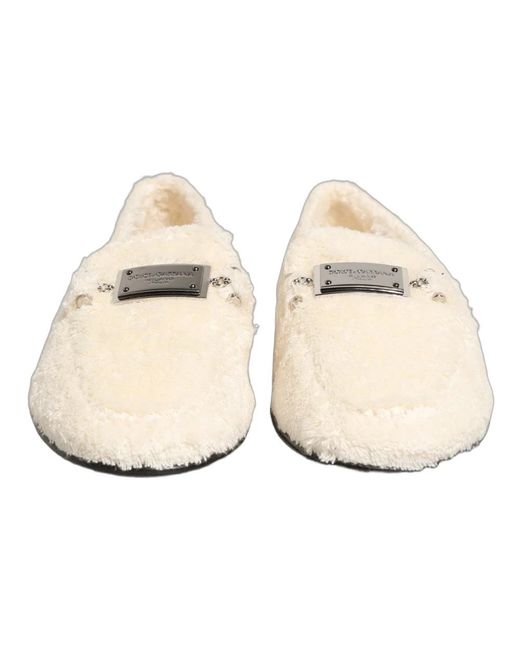Dolce & Gabbana White Loafers for men