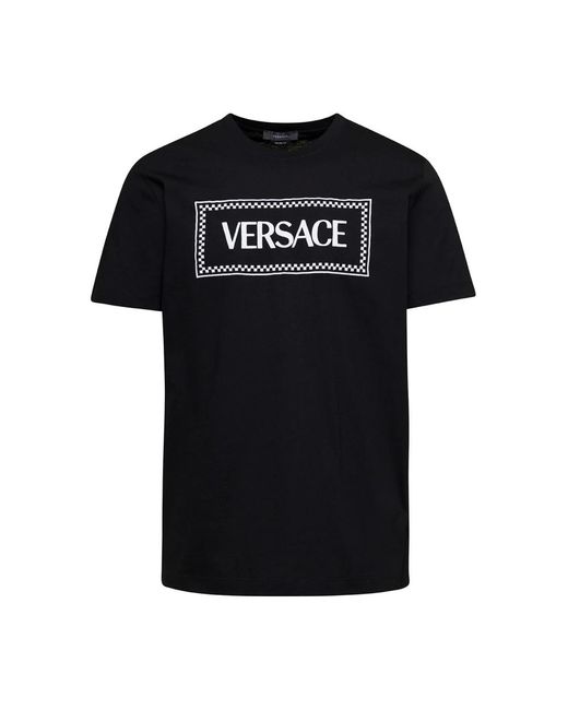 Vintage logo magliette e poloere di Versace in Black da Uomo