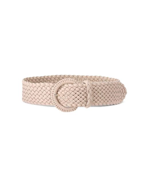 Abro⁺ Pink Geflochtener Ledergürtel