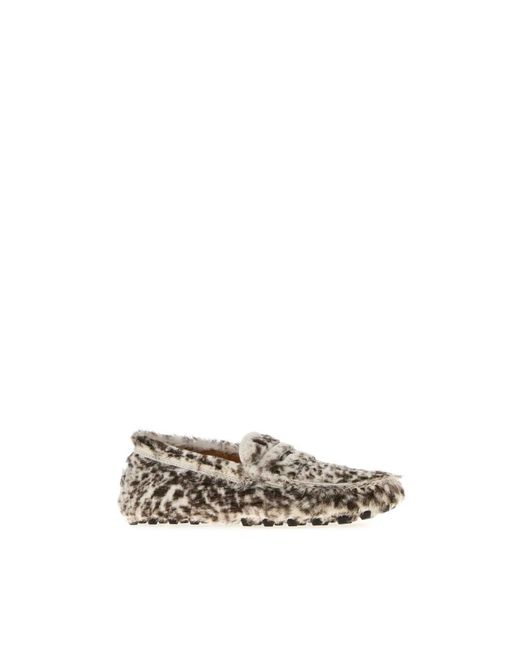 Tod's Metallic Loafers