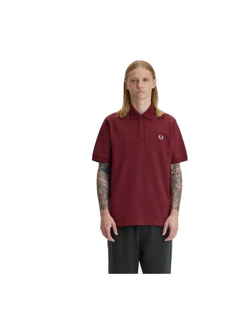 Fred Perry Red Polo Shirts for men