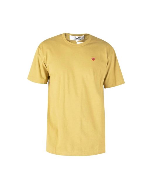 COMME DES GARÇONS PLAY Yellow T-Shirts for men