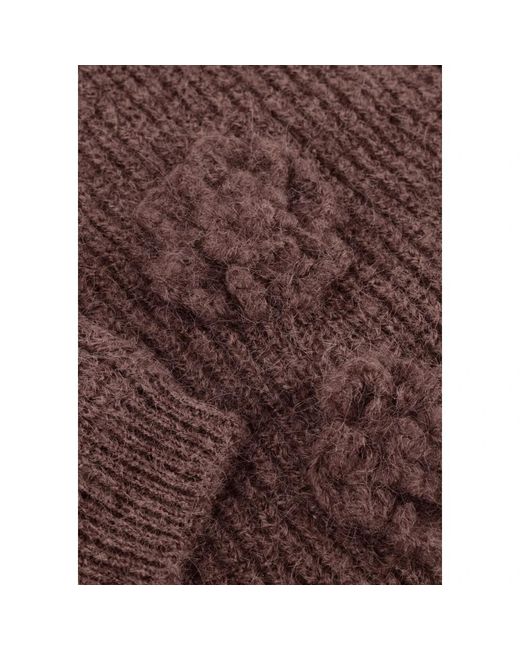 Object Brown Objgitta L/S Re Knit Pullover