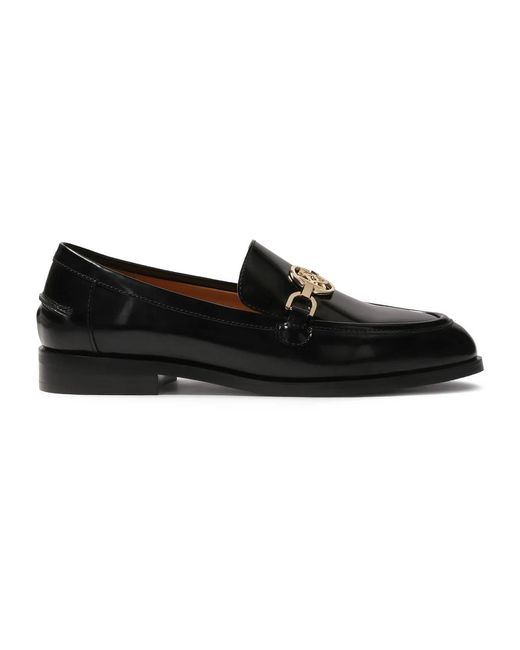 Kazar Black Schwarze Slip-On Halbschuhe Mit Metallverzierung