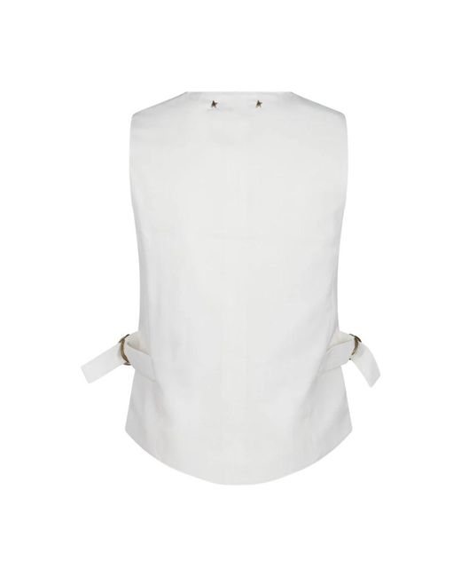 Golden Goose Deluxe Brand White Vests