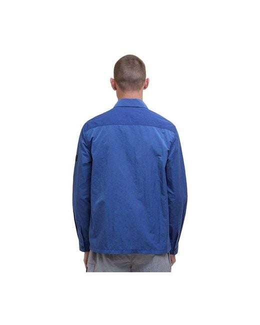 Barbour Inline Reißverschluss Hemd in Blue für Herren