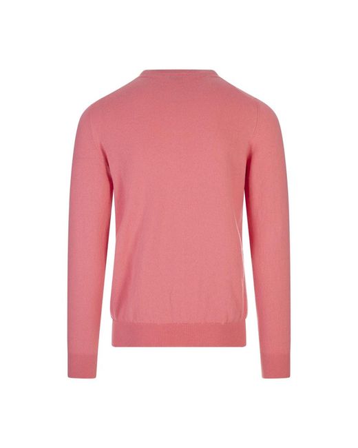 Fedeli Pink Cashmere Knitwear for men