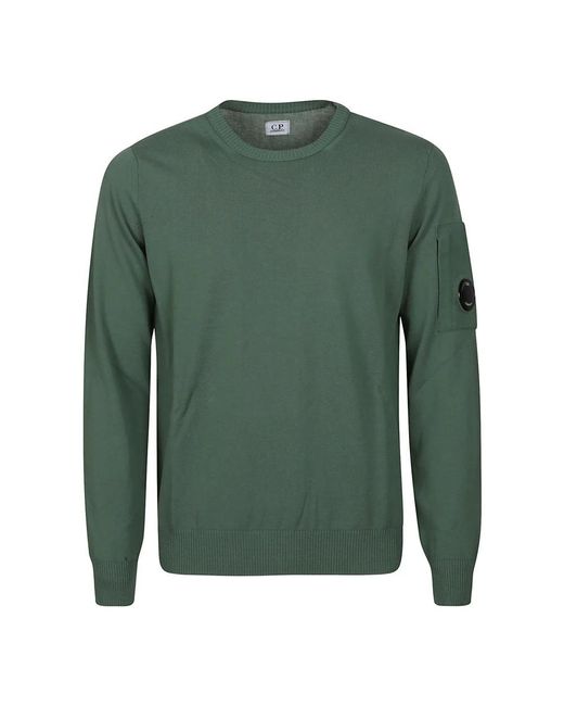 C P Company Green Round-Neck Knitwear for men