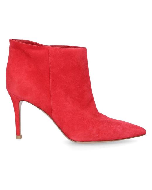 Gianvito Rossi Red Heeled Boots