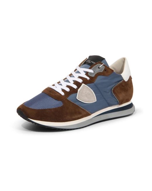 Philippe Model Blue Sneakers for men