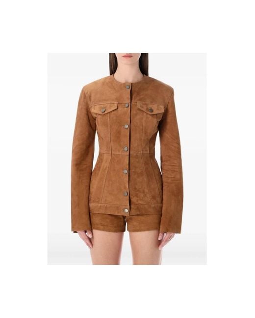 Haikure Brown Leather Jackets