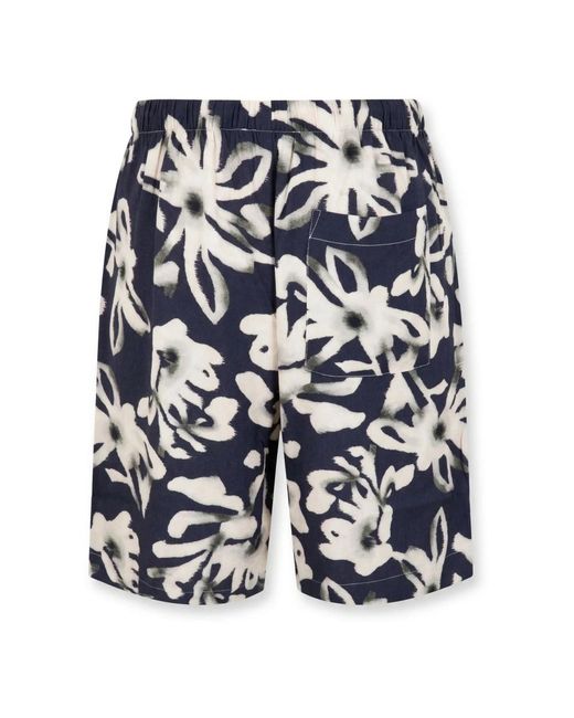 Laneus Blue Casual Shorts for men