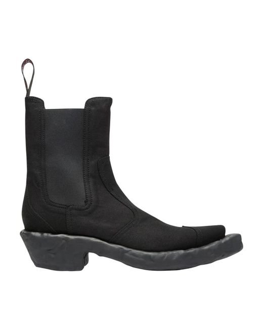 Camper Black Cowboy Boots