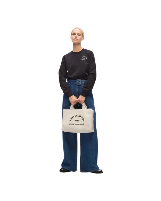 Tote Bags di Karl Lagerfeld in Natural