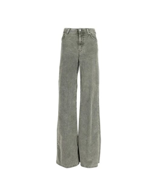 Dondup Gray Wide Trousers